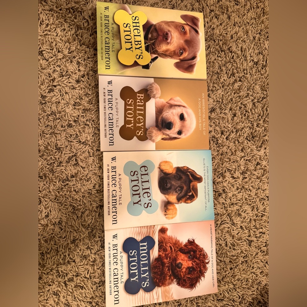 Four pack of A PUPPY TALE books by W. Bruce Cameron
